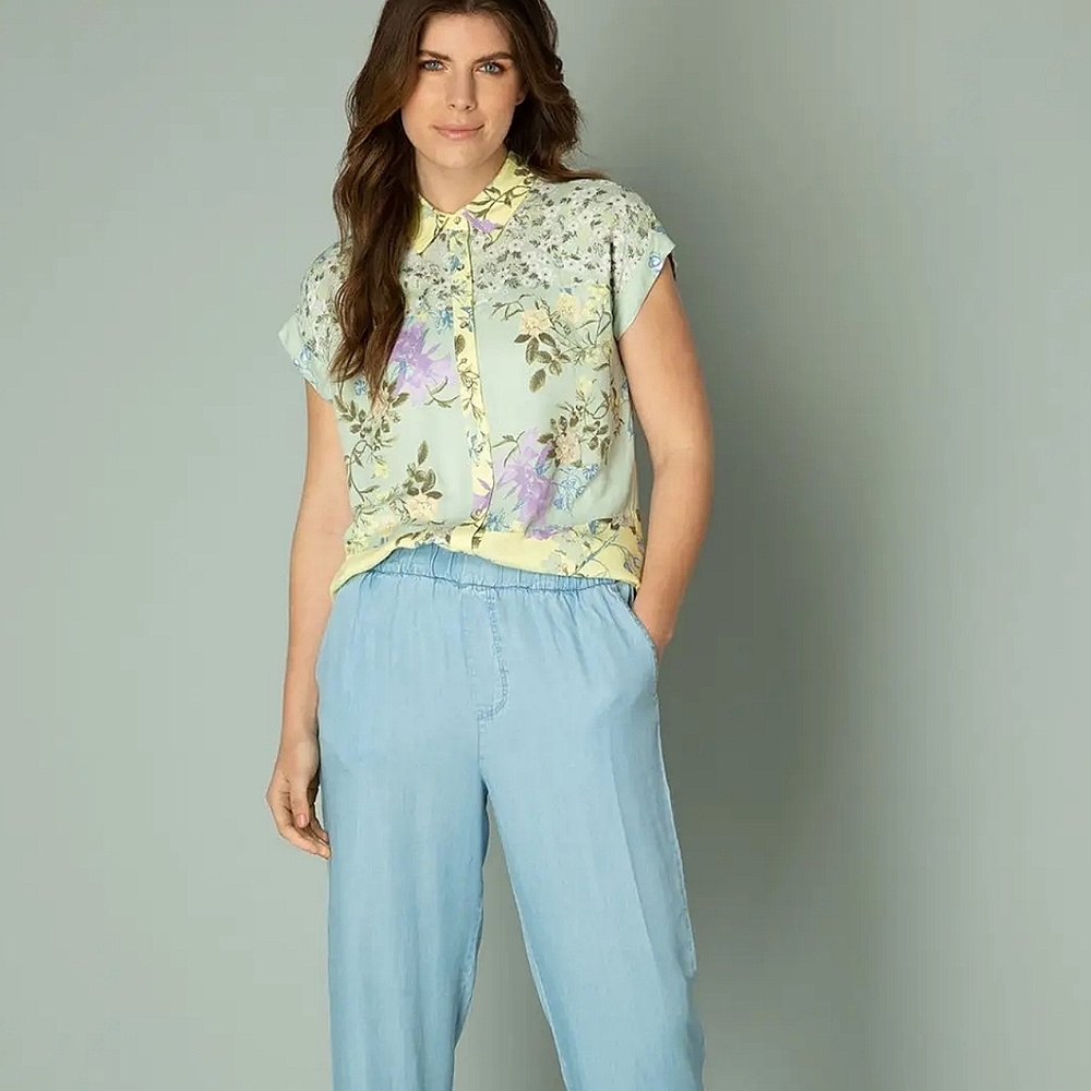 "Ingrid" Floral Button Down Blouse